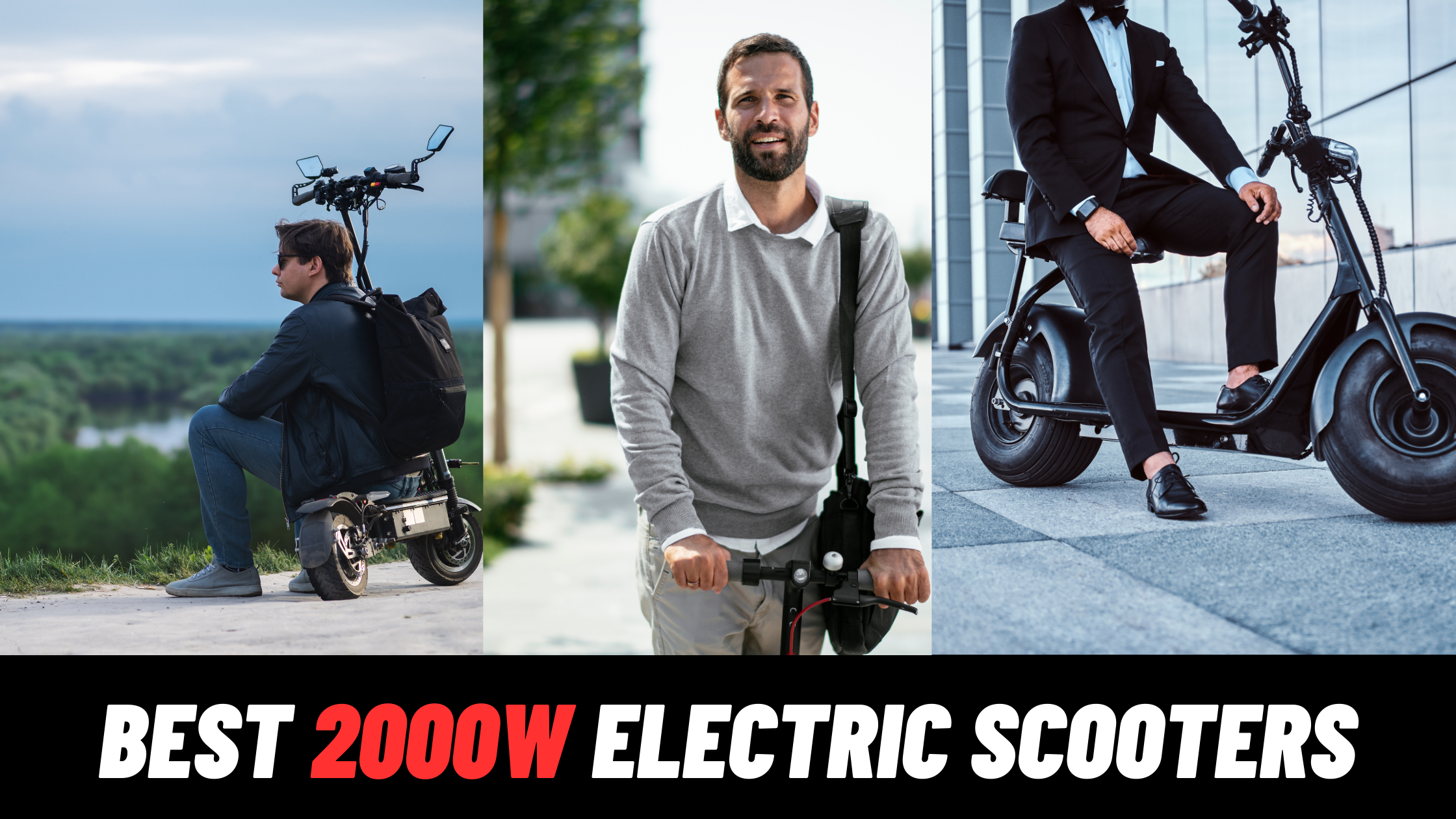 2000W electric scooter for street scootering and commuting and for traveling